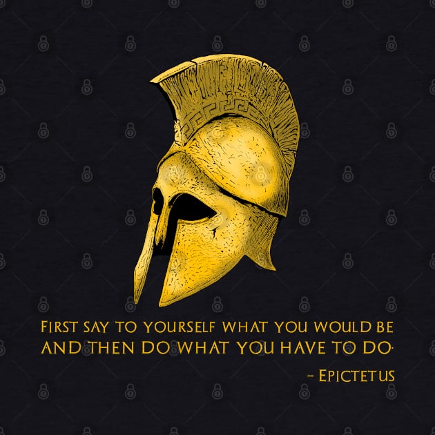 Ancient Greek Stoic Philosophy - Epictetus - Stoicism Quote by Styr Designs